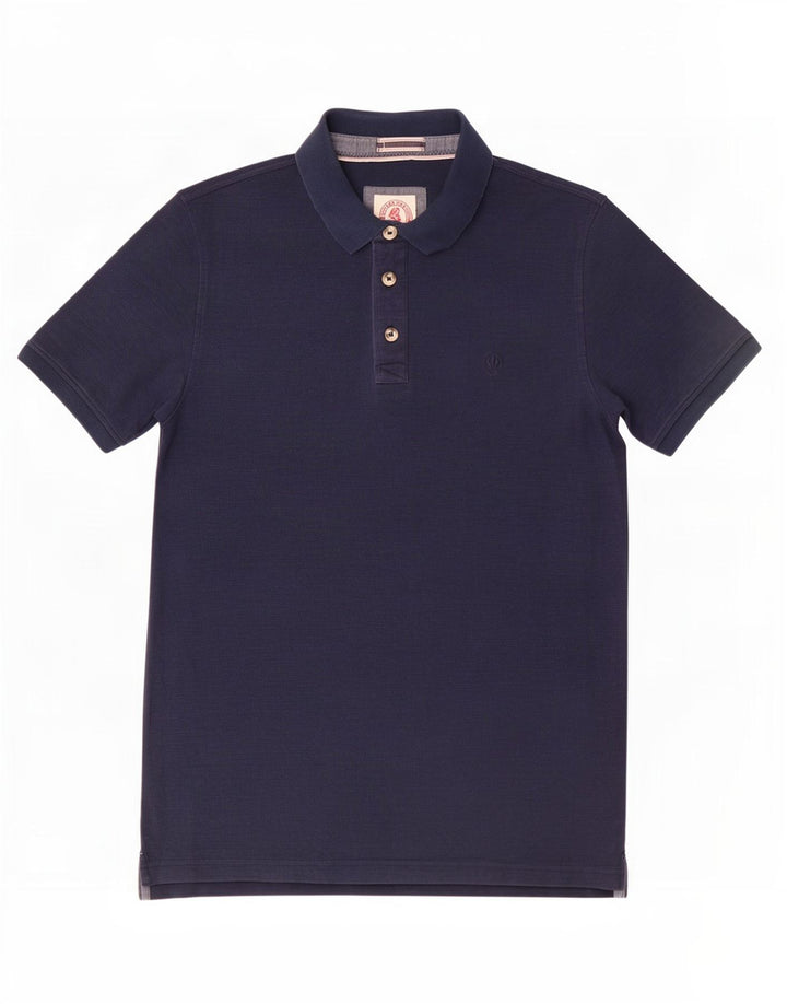 Fat Face Mens Polo Shirt Medium Navy Blue Cotton