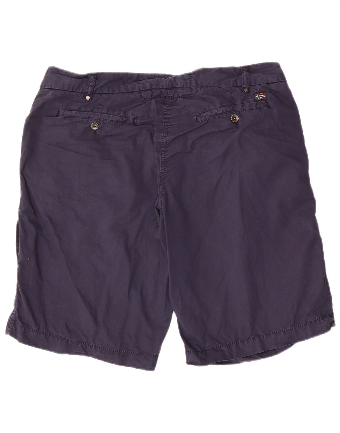 Napapijri Mens Cargo Shorts IT 46 Small Navy Blue Cotton