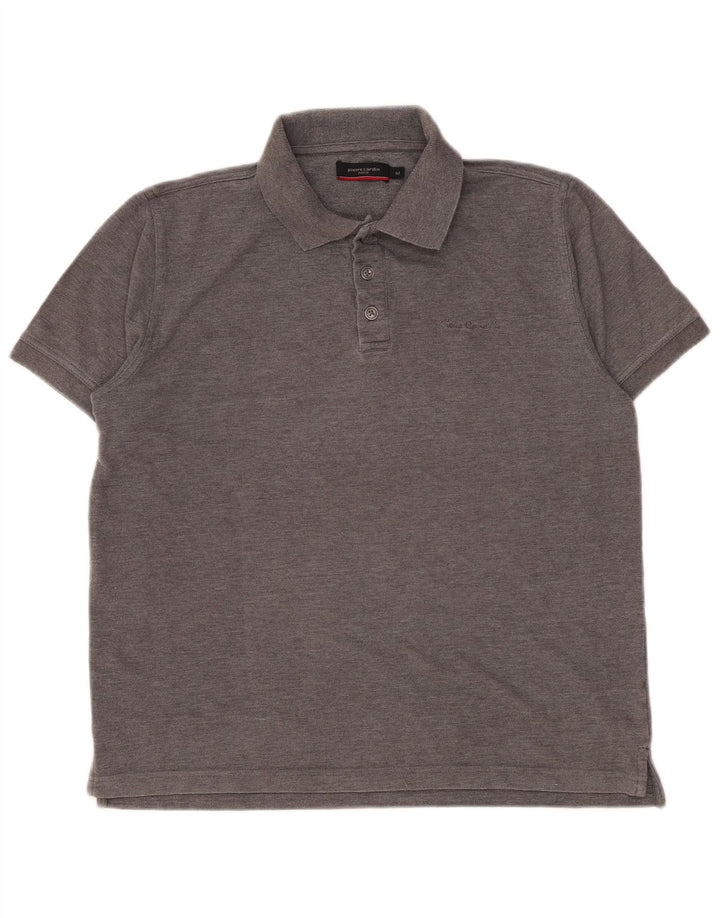Pierre Cardin Mens Polo Shirt Medium Grey Polyester