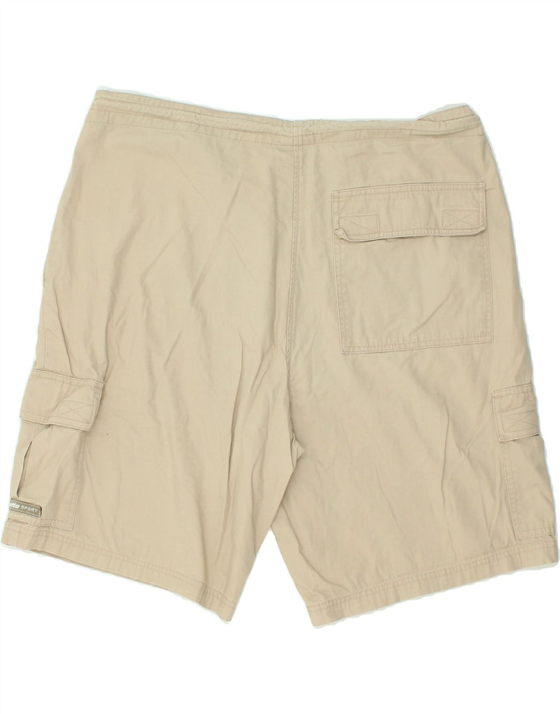 LOTTO Mens Cargo Shorts UK 44/46 XL Beige Cotton | Vintage Lotto | Thrift | Second-Hand Lotto | Used Clothing | Messina Hembry 