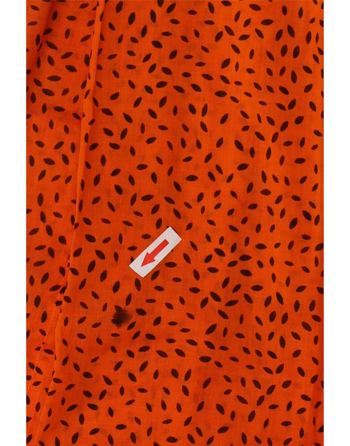 Vintage Womens Sundress UK 14 Medium Orange Spotted