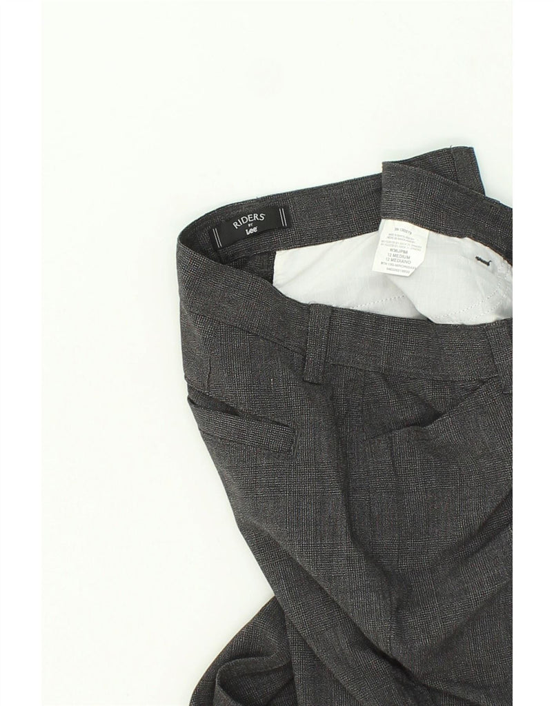 LEE Womens Riders Straight Casual Trousers US 12 Large W34 L31  Grey Vintage Lee and Second-Hand Lee from Messina Hembry 