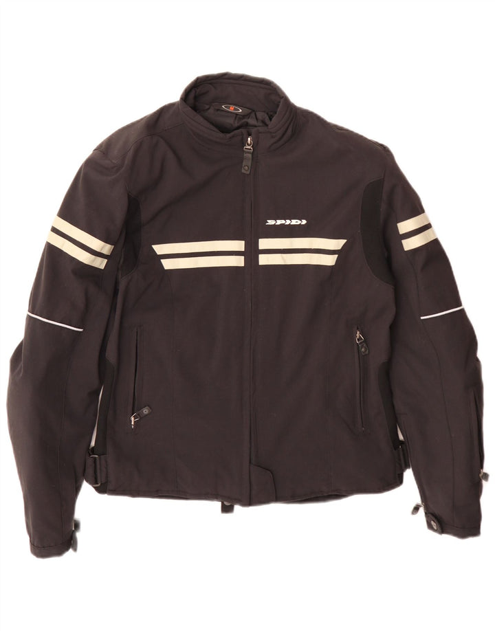 Spidi Womens Motorstyle Racer Jacket UK 14 Medium Black Polyamide