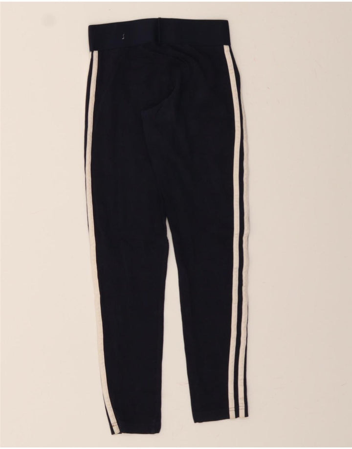 ADIDAS Womens Leggings UK 4/6 XS Navy Blue Vintage Adidas and Second-Hand Adidas from Messina Hembry 