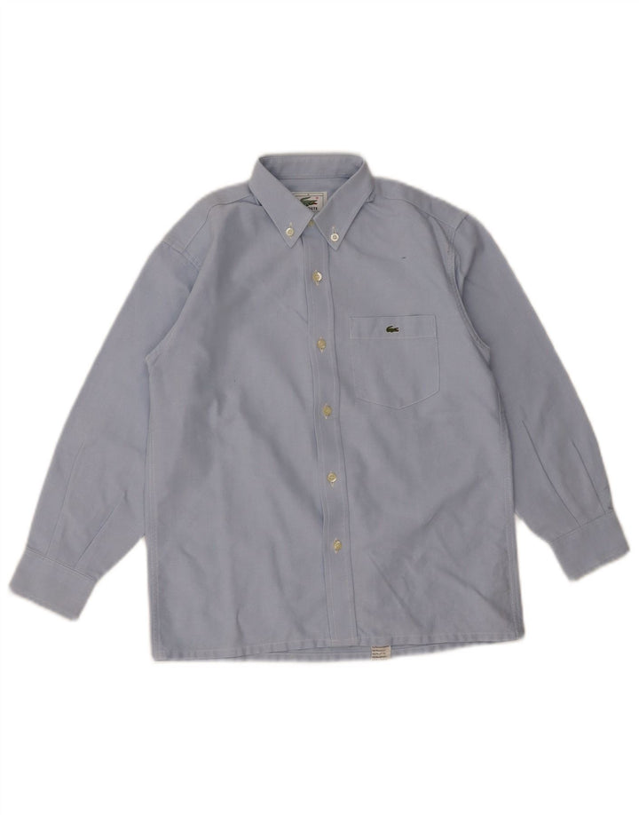 LACOSTE Boys Shirt 7-8 Years Blue Cotton