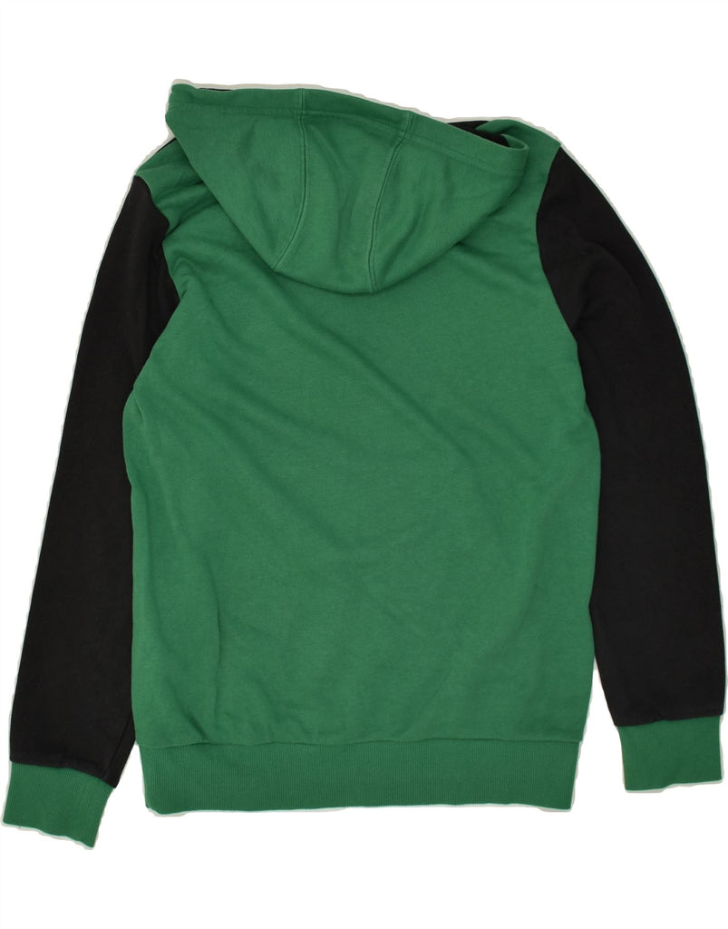 ADIDAS Boys Graphic Hoodie Jumper 13-14 Years Large   Green Colourblock | Vintage Adidas | Thrift | Second-Hand Adidas | Used Clothing | Messina Hembry 