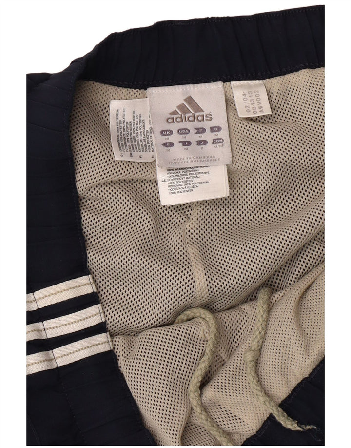 ADIDAS Mens Tracksuit Trousers Medium  Navy Blue Polyester