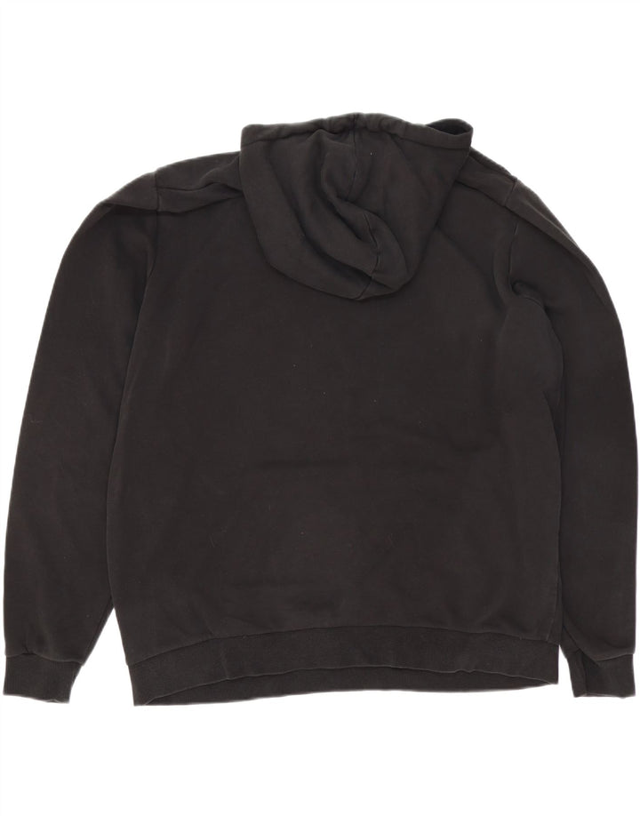 PUMA Mens Hoodie Jumper 2XL Black Cotton