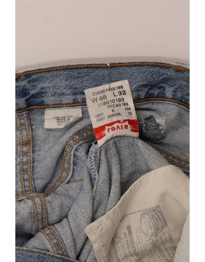 Levi's Mens 501 Straight Jeans W46 L27 Blue Cotton