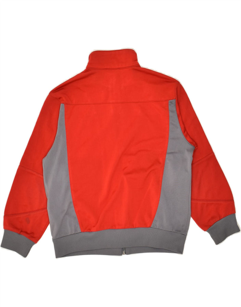 ADIDAS Boys Tracksuit Top Jacket 7-8 Years Small Red Colourblock Polyester | Vintage Adidas | Thrift | Second-Hand Adidas | Used Clothing | Messina Hembry 