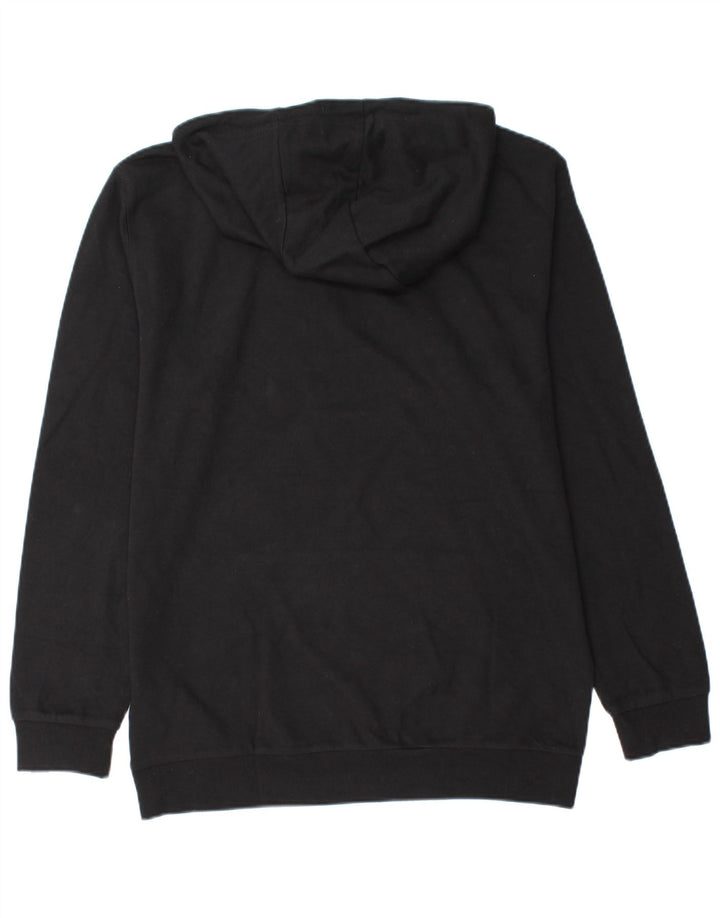 Ellesse Mens Graphic Hoodie Jumper Medium Black Cotton