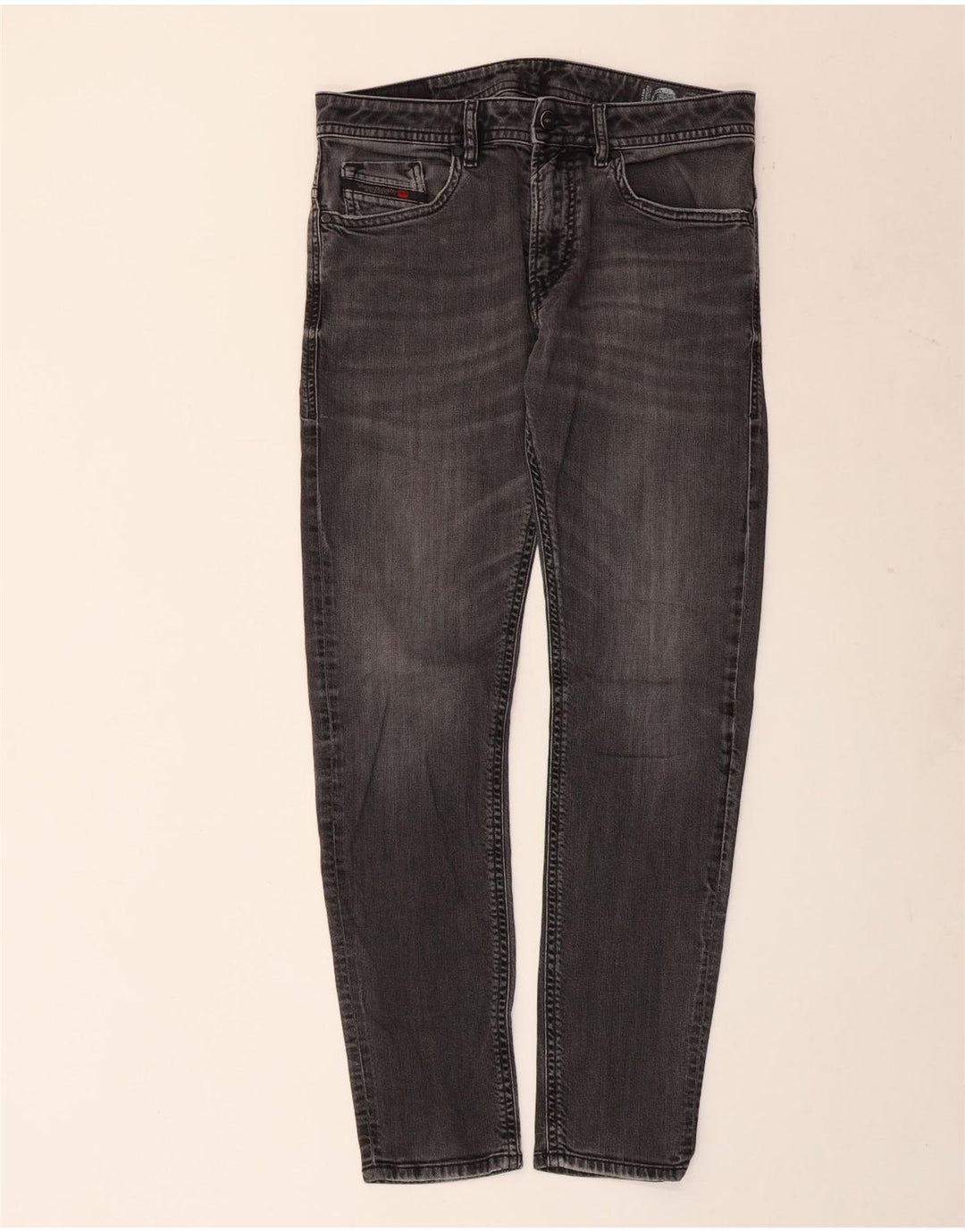 Diesel Mens Thanaz Slim Jeans W32 L30 Grey Cotton
