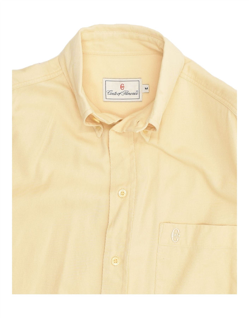 CONTE OF FLORENCE Mens Shirt Medium Beige Cotton | Vintage Conte of Florence | Thrift | Second-Hand Conte of Florence | Used Clothing | Messina Hembry 