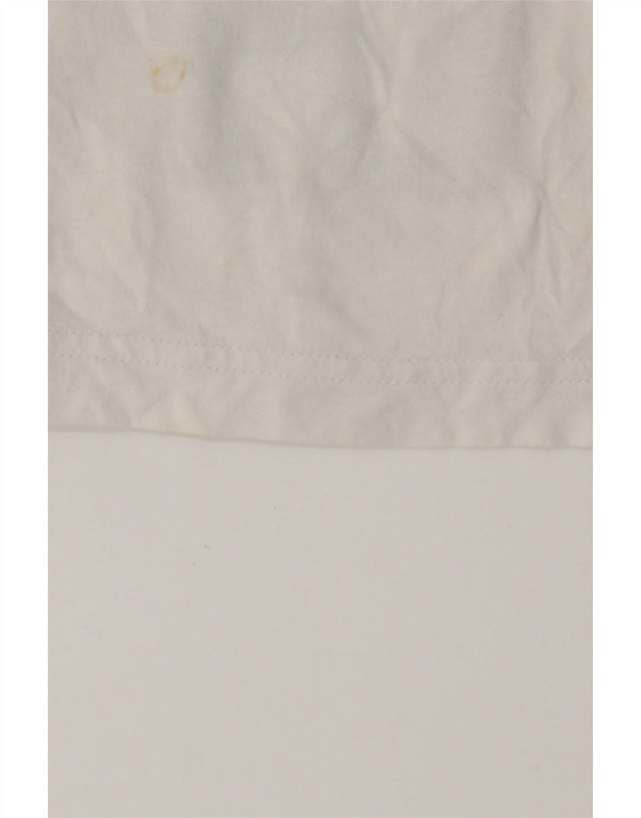 CALVIN KLEIN JEANS Mens Graphic T-Shirt Top Medium White Cotton Classic Vintage Calvin Klein Jeans and Second-Hand Calvin Klein Jeans from Messina Hembry 