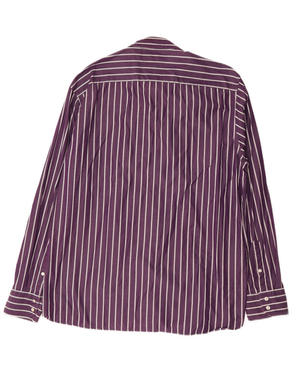 Tommy Hilfiger Mens Shirt XL Purple Striped Cotton