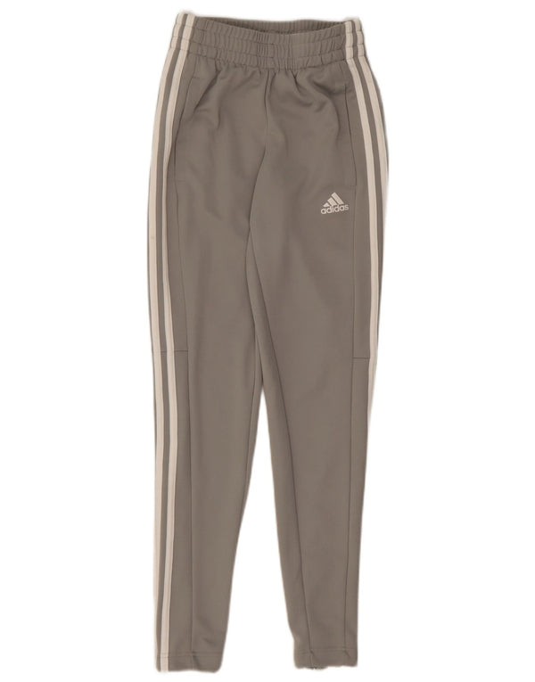 Adidas Womens Tracksuit Trousers UK 0/2 2XS Grey Polyester