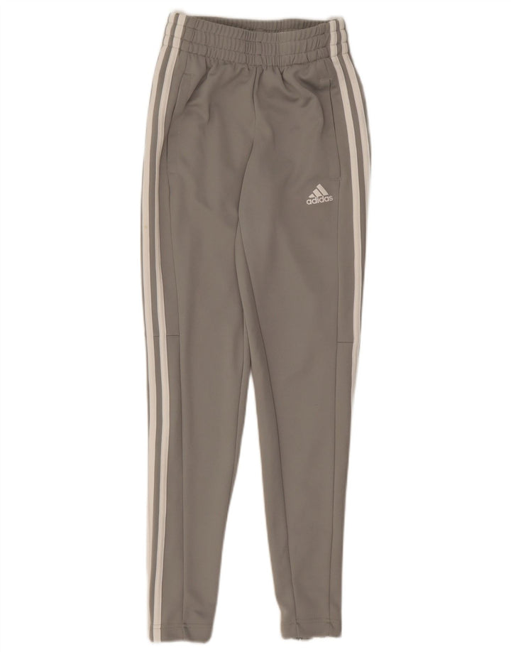 Adidas Womens Tracksuit Trousers UK 0/2 2XS Grey Polyester