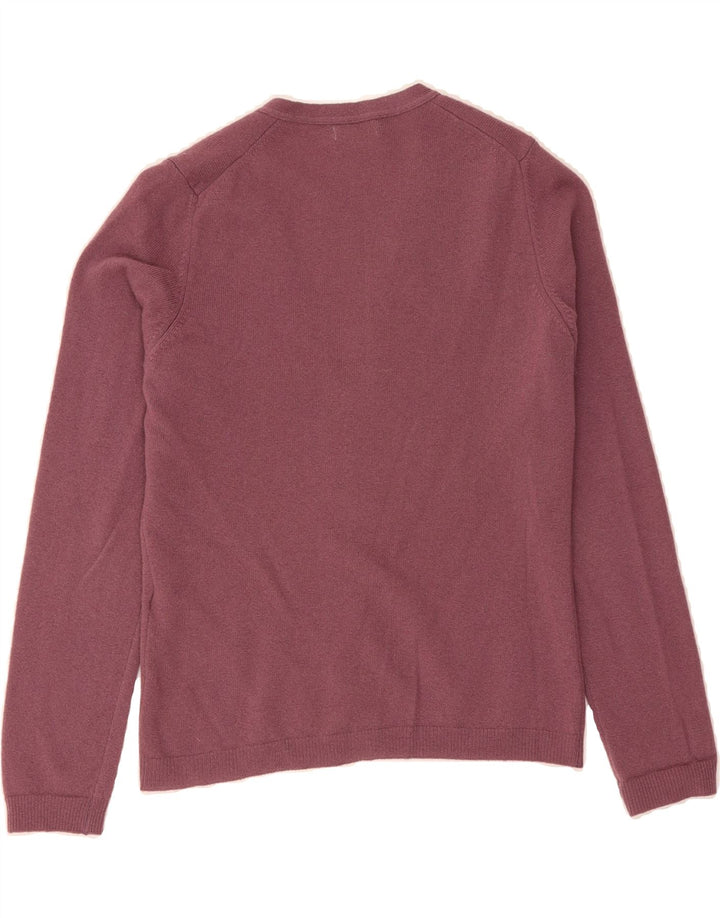 BENETTON Womens Cardigan Sweater UK 12 Medium Burgundy Vintage Benetton and Second-Hand Benetton from Messina Hembry 