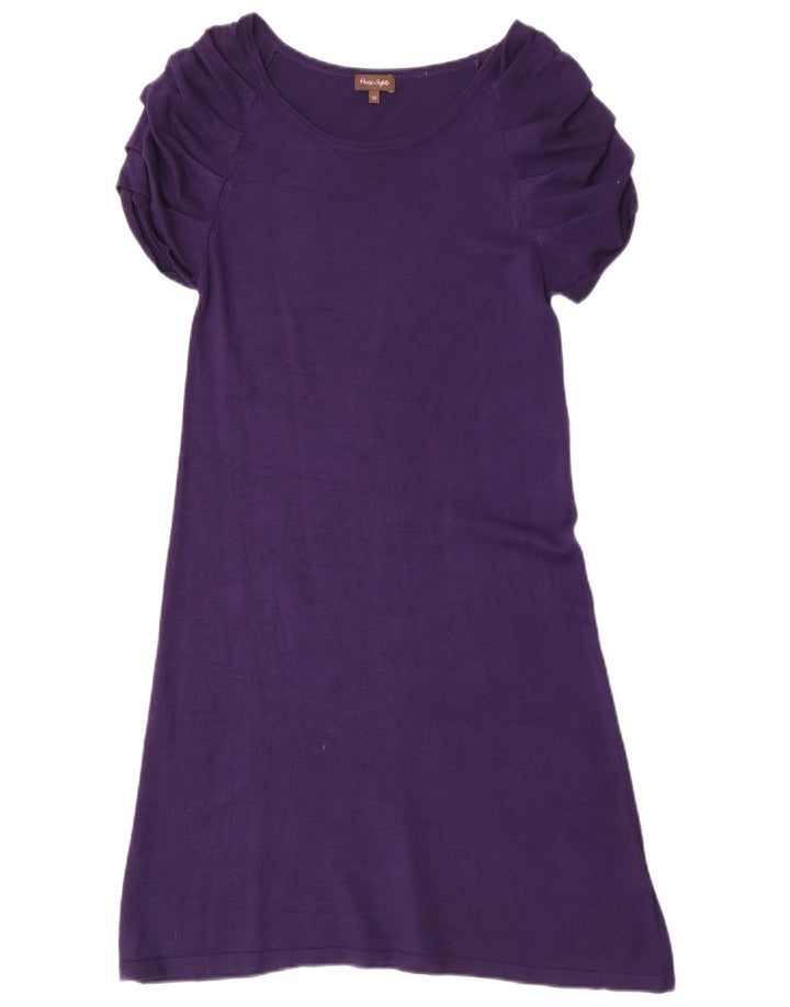 Phase Eight Womens A-Line Dress UK 10 Small Purple Viscose