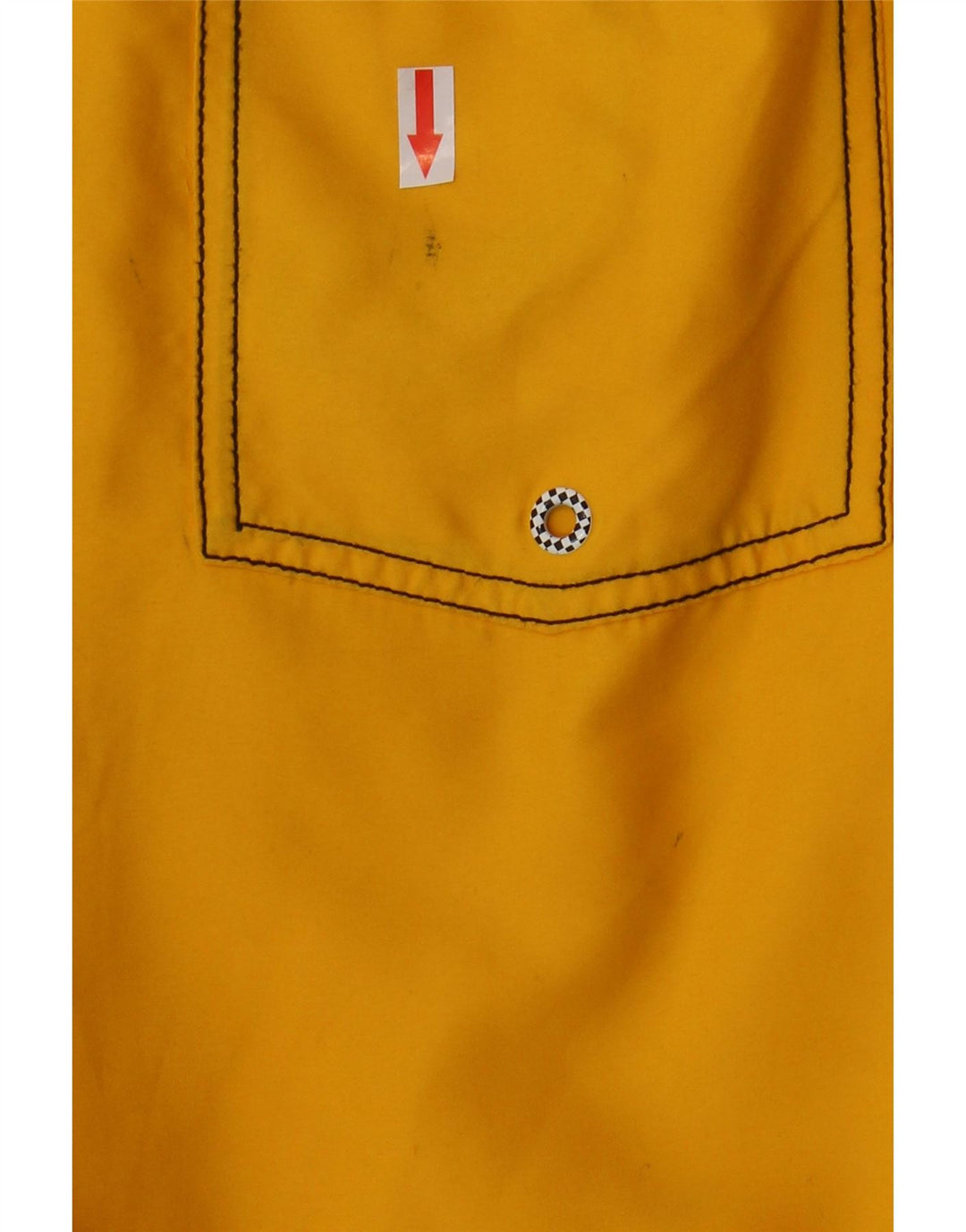 Vans Mens Swimming Shorts Small  Yellow Colourblock Polyester