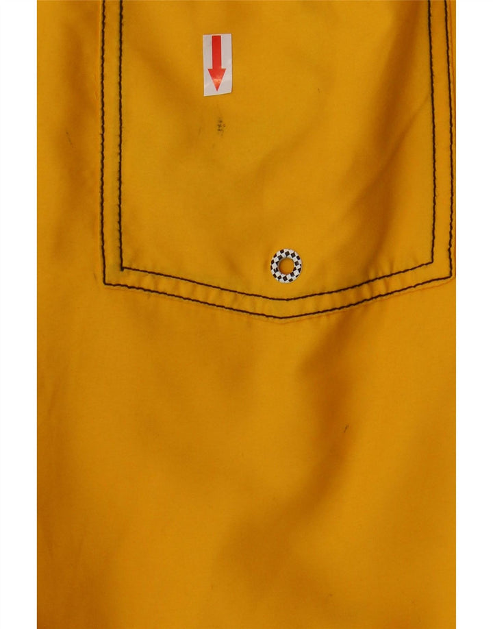 Vans Mens Swimming Shorts Small  Yellow Colourblock Polyester