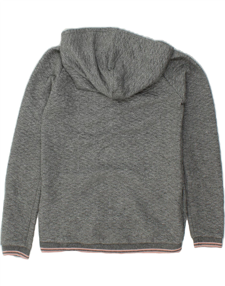 WOOLRICH Girls Zip Hoodie Sweater 11-12 Years Grey Polyester Vintage Woolrich and Second-Hand Woolrich from Messina Hembry 