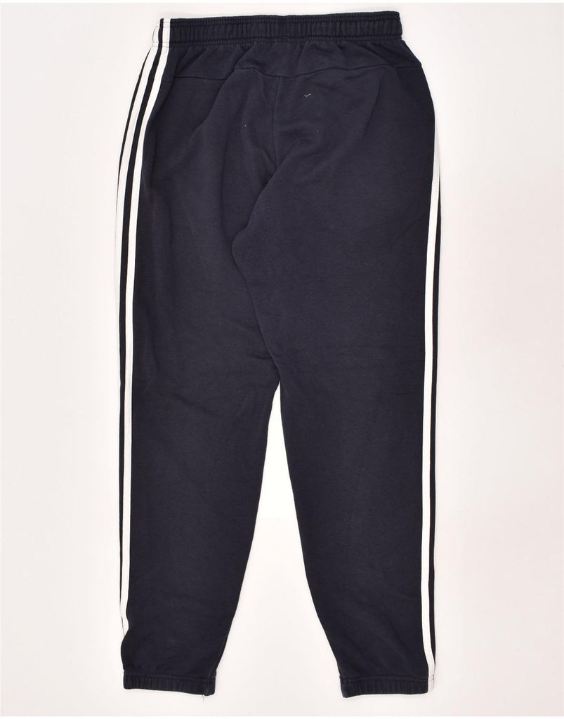 ADIDAS Mens Tracksuit Trousers Joggers Medium Navy Blue Cotton | Vintage Adidas | Thrift | Second-Hand Adidas | Used Clothing | Messina Hembry 