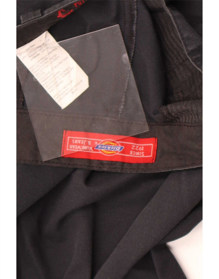Dickies Mens Straight Chino Trousers W36 L34 Black Polyester