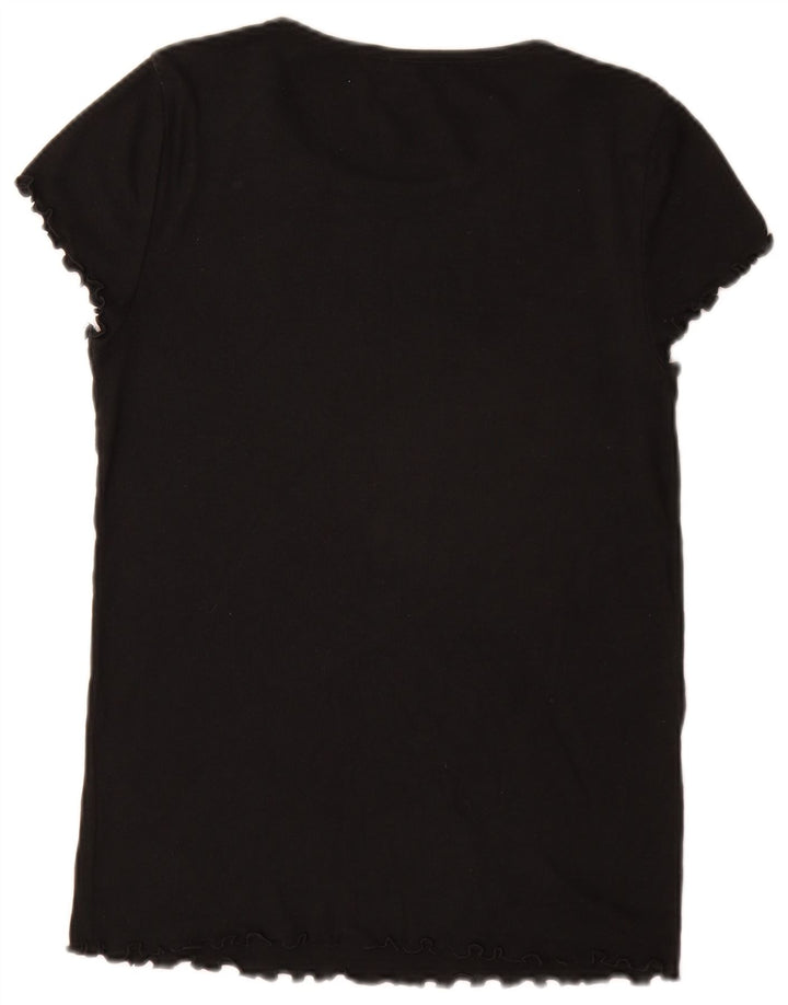Gap Womens Tall T-Shirt Top UK 14 Medium Black