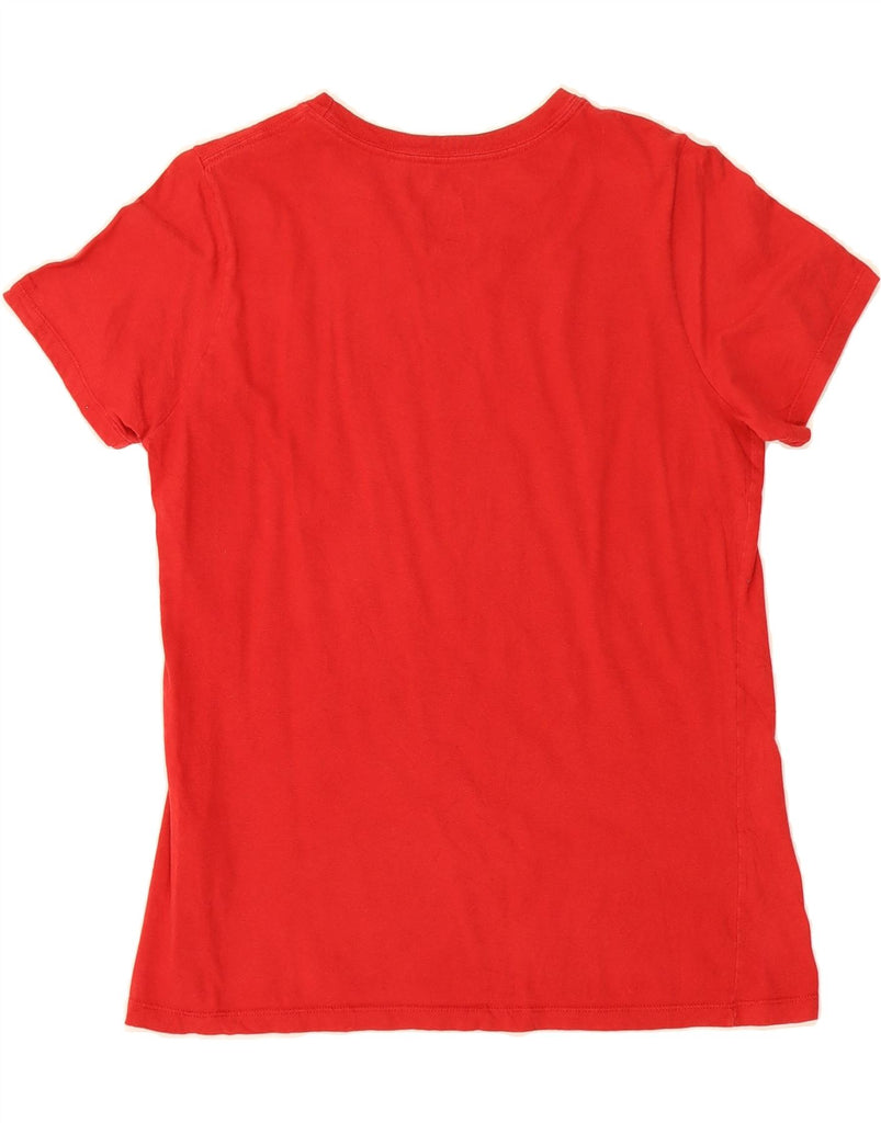 NIKE Womens Athletic Cut Graphic T-Shirt Top UK 14 Large Red Vintage Nike and Second-Hand Nike from Messina Hembry 