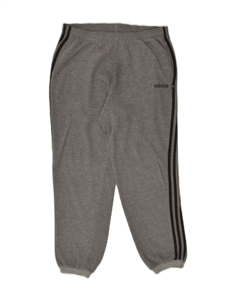ADIDAS Mens Tracksuit Trousers Joggers W36 Large Grey Cotton | Vintage Adidas | Thrift | Second-Hand Adidas | Used Clothing | Messina Hembry 