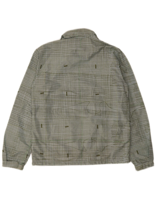 Quiksilver Womens Rain Jacket UK 16 Large Blue Check Polyester