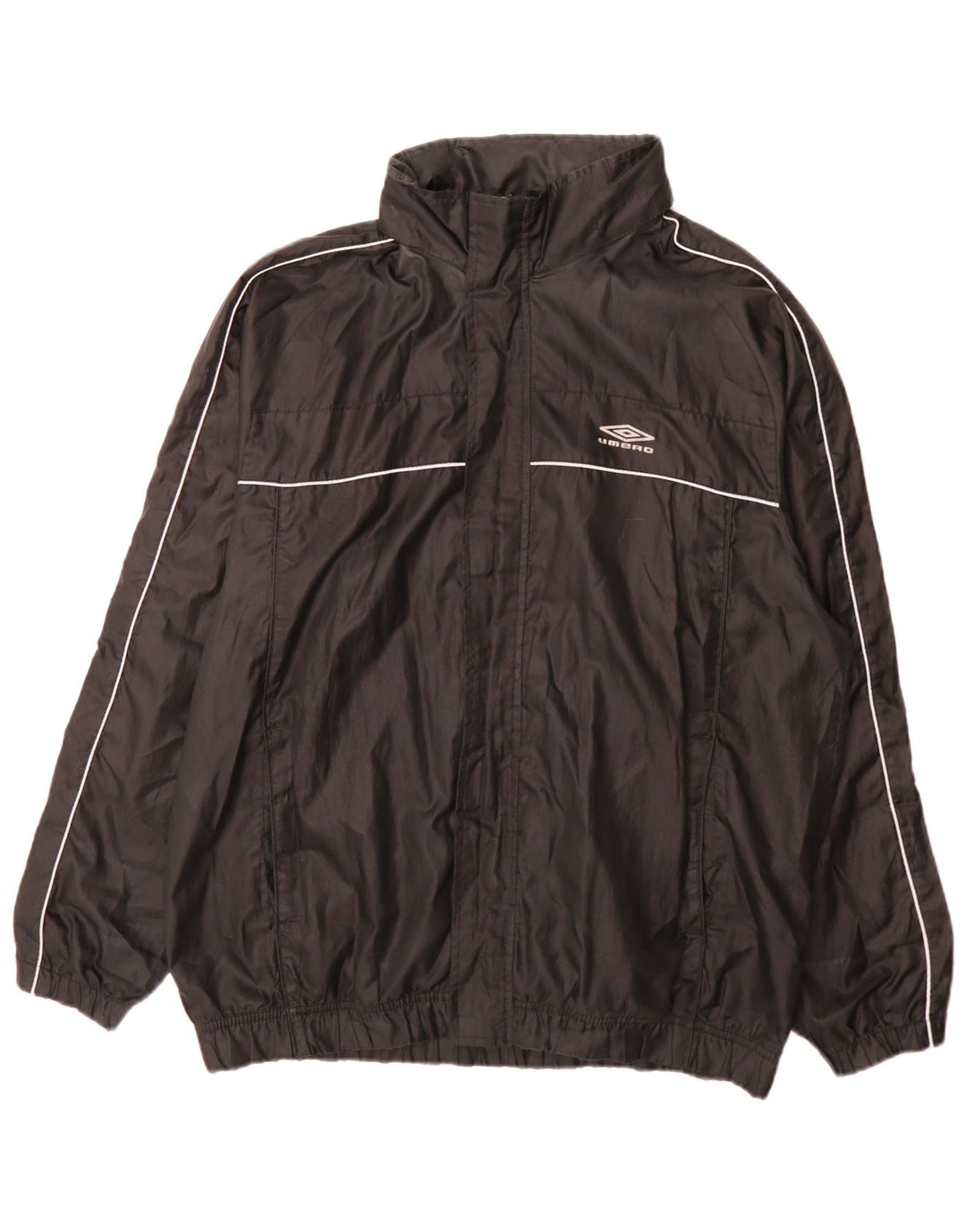 Umbro Mens Regular Fit Tracksuit Top Jacket Large Black Polyester Sports