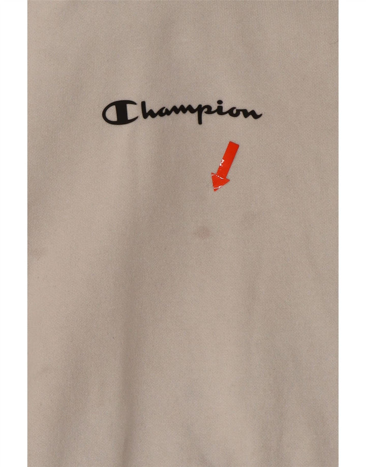 CHAMBERS Boys Graphic Hoodie Jumper 15-16 Years 2XL Grey Vintage Chambers and Second-Hand Chambers from Messina Hembry 