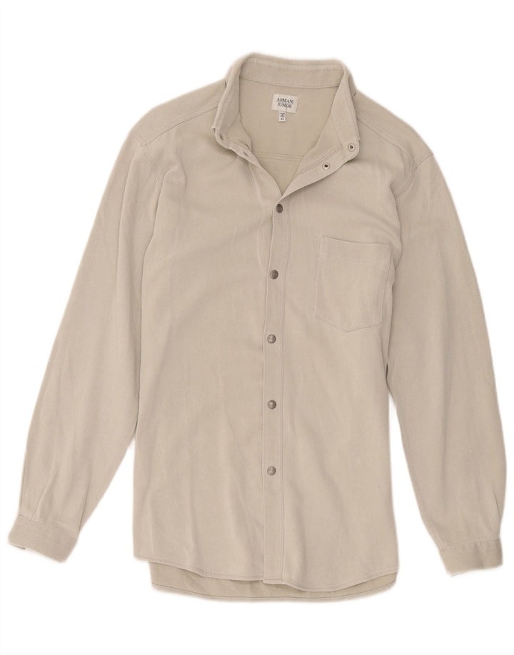 Armani Junior Boys Shirt 13-14 Years Beige Cotton