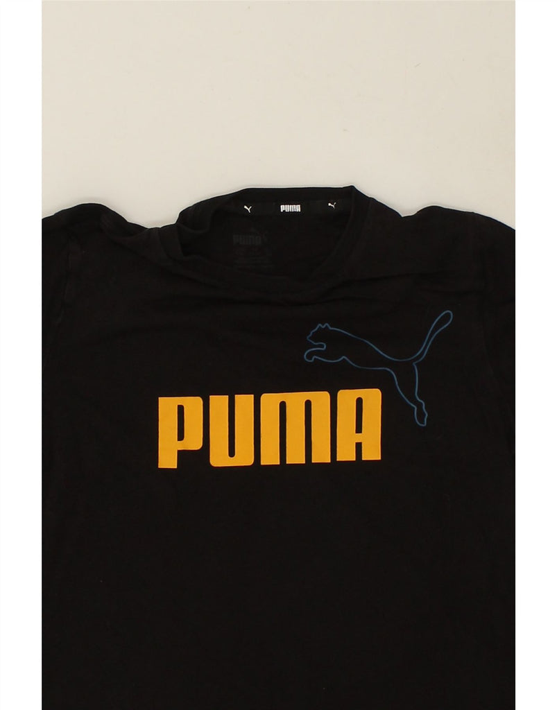 PUMA Boys Graphic T-Shirt Top 11-12 Years Black | Vintage Puma | Thrift | Second-Hand Puma | Used Clothing | Messina Hembry 