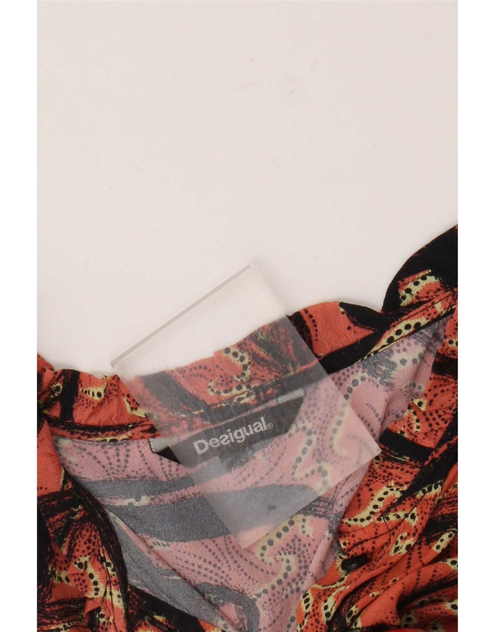 Desigual Womens 3/4 Sleeve Blouse Top UK 18 XL Multicoloured Patchwork