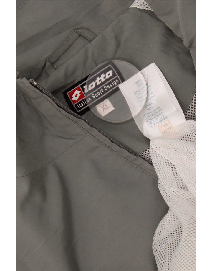 Lotto Mens Tracksuit Top Jacket XL Grey Colourblock Polyester