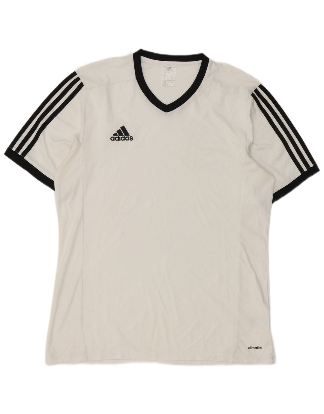 Adidas Mens Climalite T-Shirt Top Large White Polyester