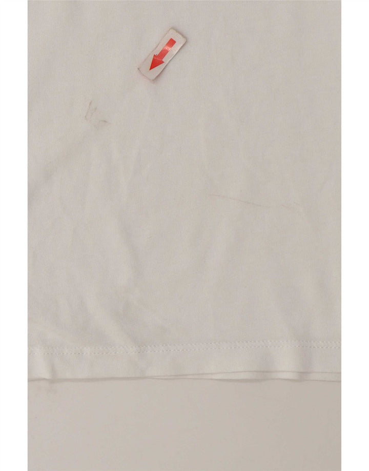 Levi's Womens Graphic T-Shirt Top UK 14 Medium White