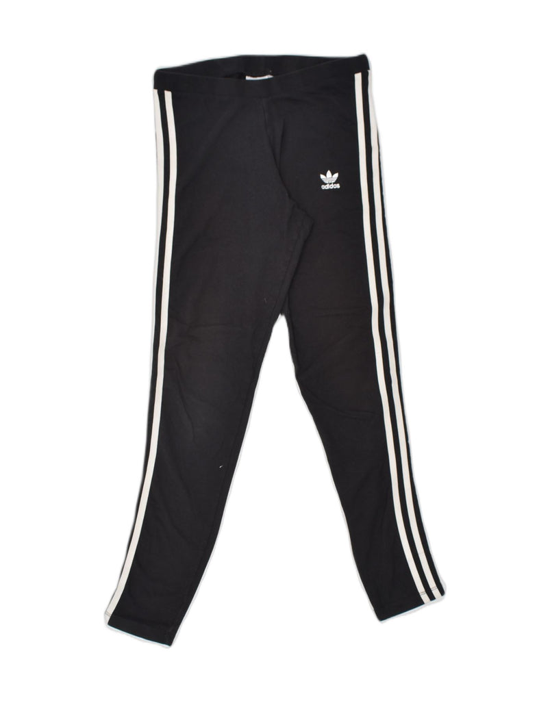 ADIDAS Womens Leggings UK 6 XS W26 Black Cotton | Vintage | Thrift | Second-Hand | Used Clothing | Messina Hembry 