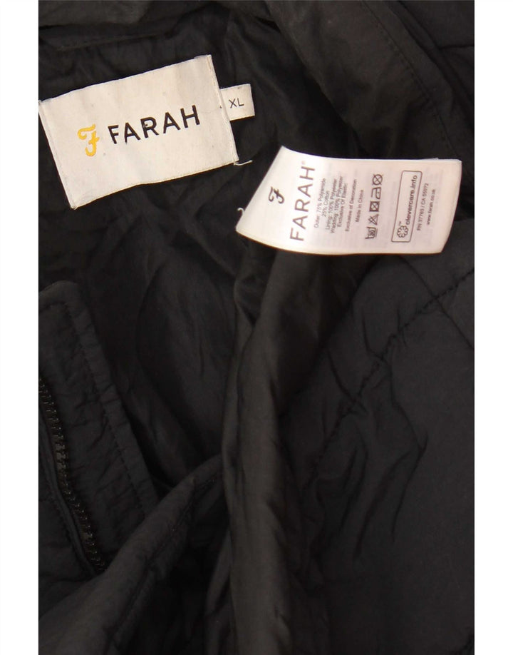 Farah Mens Padded Jacket UK 42 XL Grey Polyamide