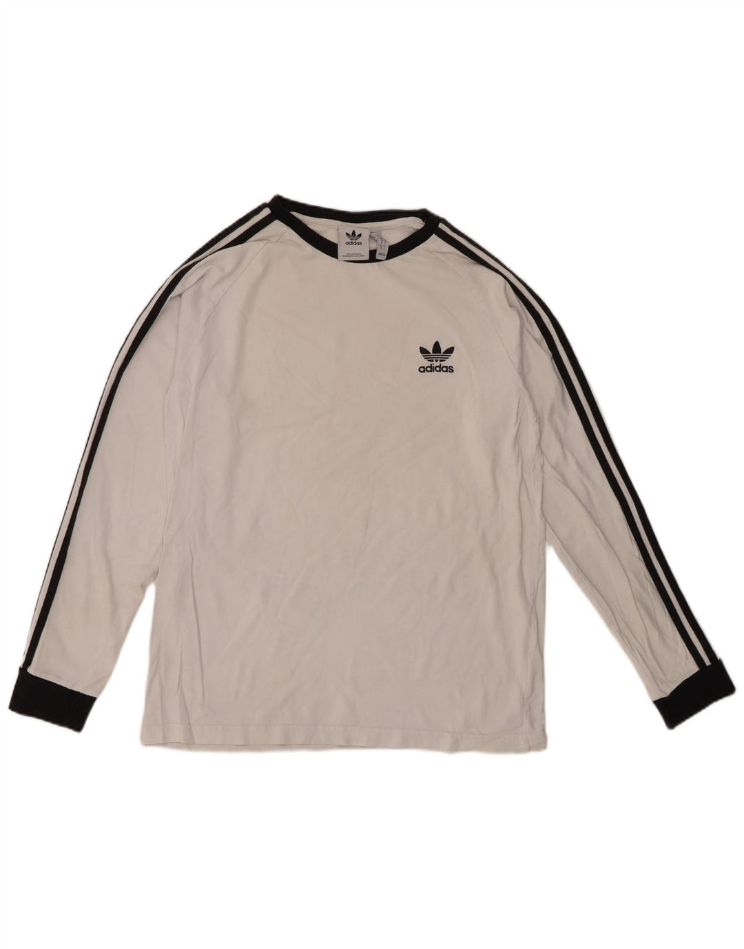 Adidas Mens Top Long Sleeve Large White