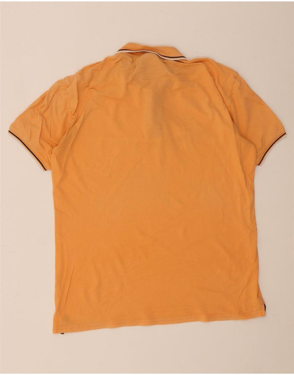 Champion Mens Polo Shirt XL Orange Striped