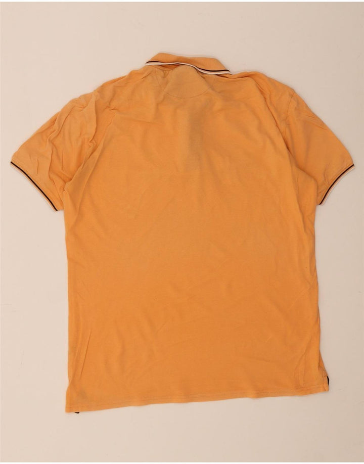 Champion Mens Polo Shirt XL Orange Striped