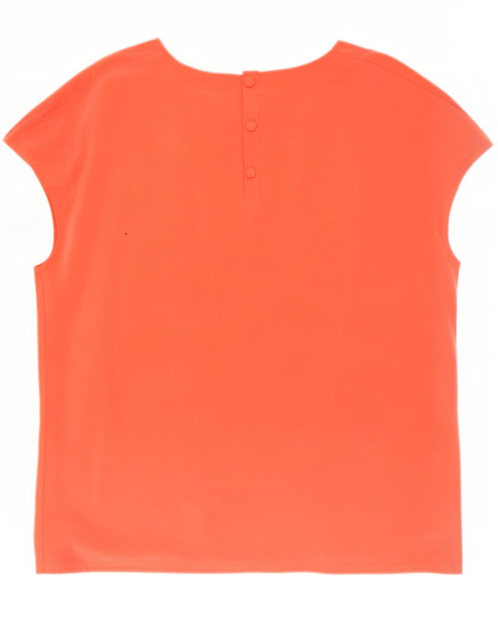 Vintage Womens Blouse Top UK 18 XL Orange