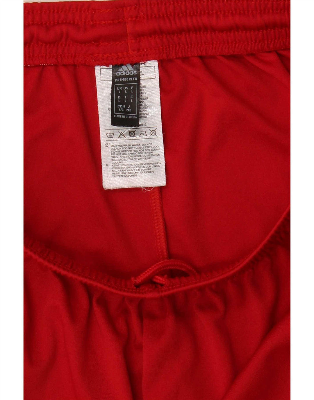 Adidas Mens Aeroready Sport Shorts Large Red Polyester