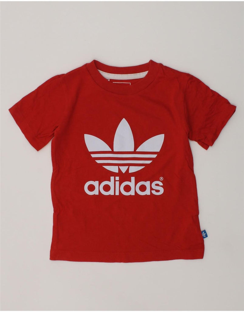 ADIDAS Boys Graphic T-Shirt Top 2-3 Years Red Cotton | Vintage Adidas | Thrift | Second-Hand Adidas | Used Clothing | Messina Hembry 