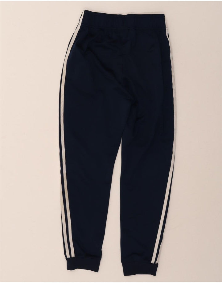 ADIDAS Boys Tracksuit Trousers Joggers 11-12 Years  Navy Blue Polyester Vintage Adidas and Second-Hand Adidas from Messina Hembry 