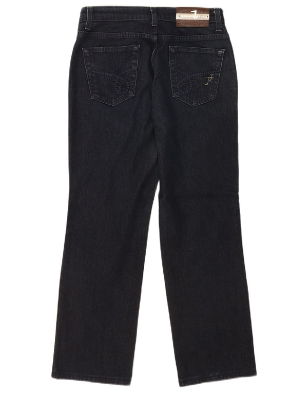 Trussardi Womens Crop Straight Jeans W27 L26 Navy Blue Cotton